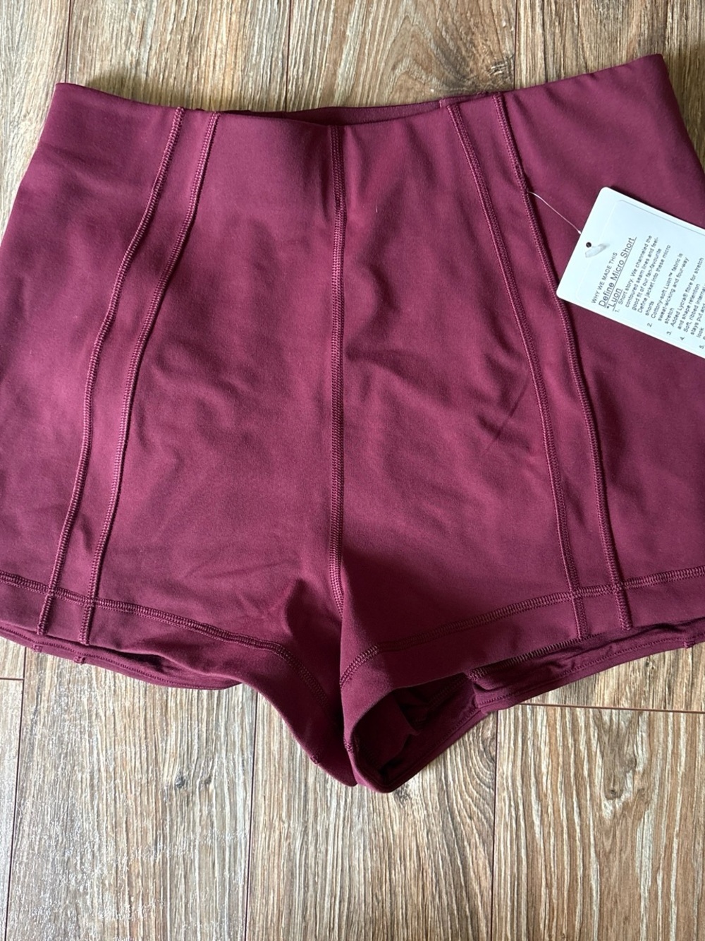 Lululemon define micro shorts